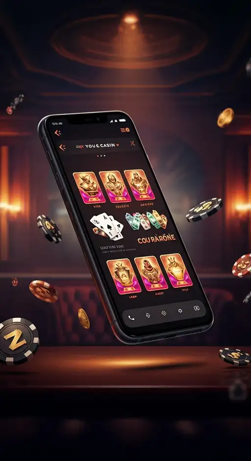 Wild Robin Casino Logo und Darstellung der vielfältigen Spielauswahl auf einem modernen Desktop-Interface mit Jackpot-Slots und Live-Casino Tischen.